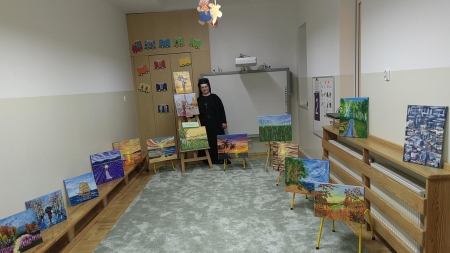 Kolory, światło i pejzaże – wernisaż w przedszkolu