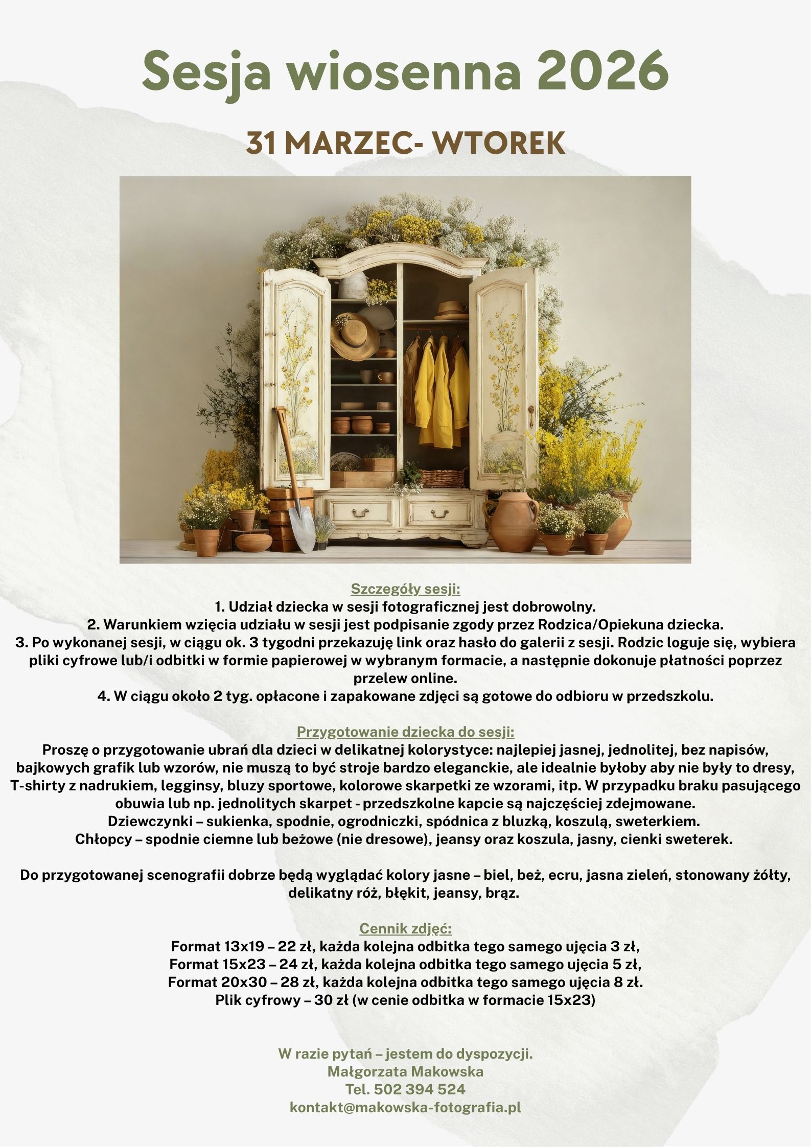 Wiosenna sesja zdjęciowa