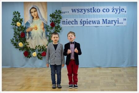 Przedszkolny Przegląd Pieśni Maryjnych pt. „ Wszystko co żyje, niech śpiewa Mary...